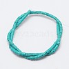 Dyed Synthetic Turquoise Beads Strands G-P083-8mm-83K-2