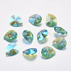 Faceted Glass Rhinestone Pendants RGLA-F053-B-202PS-1