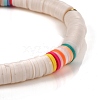Handmade Polymer Clay Heishi Beads Stretch Bracelets BJEW-JB05304-01-3