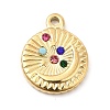 Colorful Rhinestone Pendants STAS-E177-05G-1