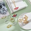 16Pcs 4 Style Alloy Open Back Bezel Big Pendants FIND-OC0001-65-6