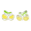 Transparent Acrylic Enamel Beads LS-TACR-N012-006G-1