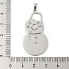 Christmas Theme 304 Stainless Steel Pendants STAS-Q005-01P-04-3