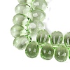Baking Paint Transparent Glass Beads Strands GL-N005-02A-D06-3