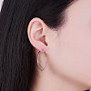 SHEGRACE 925 Sterling Silver Hoop Earrings JE670A-03-3