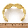 Brass Open Cuff Bangles for Women BJEW-M091-02G-3