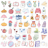 50Pcs PVC Self-Adhesive Stickers PW-WG9F333-01-1