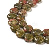 Natural Unakite Beads Strands G-M403-C14-4