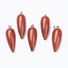 Natural Red Jasper Pointed Pendants G-F705-01J-P-1