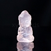 Natural Rose Quartz Sculpture Display Decorations G-PW0004-63C-1