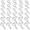 Beebeecraft 600Pcs 3 Styles 304 Stainless Steel Screw Eye Pin Peg Bails STAS-BBC0005-13-1