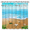 Animal Theme Iron Shower Curtain Rings for Bathroom HJEW-PH01844-6