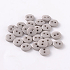 2-Hole Flat Round Resin Sewing Buttons for Costume Design BUTT-E119-36L-05-1