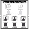 150Pcs 5 Styles PVC Plastic Non-slip Furniture Pads FIND-GF0007-83-2