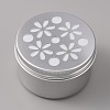 Aluminium Shallow Round Candle Tins AJEW-WH0326-03C-1