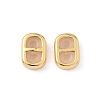 Brass Silicone Slide Charms KK-C099-06A-G-1