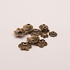 Tibetan Style Alloy Bead Caps TIBE-JP0001-01-6