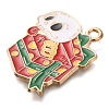 Christmas Theme Alloy Enamel Pendants ENAM-Q508-02C-2