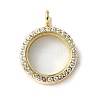 Alloy Crystal Rhinestone Locket Pendants FIND-WH0061-50A-G-1