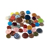 Creative DIY Flower Pattern Resin Button Art Kits DIY-G087-02-4