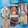 2 Bags 2 Colors Glass Sew on Rhinestones GACR-PH0008-04-2