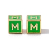 Rack Plating Brass Enamel Beads KK-B060-04G-02M-2