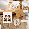 Beadthoven 150Pcs 6 Style Paper Earring Display Cards CDIS-BT0001-01-7