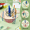 1Pc Wood Paint Brush Holders WOOD-BC0001-28-4