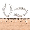 Hollow Nuggets 304 Stainless Steel Hoop Earrings EJEW-P345-05P-3