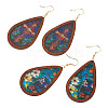 2 Pairs 2 Styles Acrylic Dangle Earrings EJEW-TA0001-52-3
