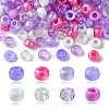 424G 8 Styles Plastic Pearlized Beads KY-FS0001-21A-1