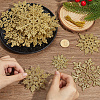 36Pcs Snowflake Plastic Pendant Decorations DIY-CP0013-33C-3