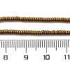 Electroplated Non-magnetic Hematite Beads Strands G-P571-A01-01A-4