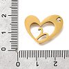 201 Stainless Steel Pendants STAS-A116-01G-01-3