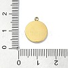 Ion Plating(IP) 304 Stainless Steel Pendants STAS-B058-19G-01-3