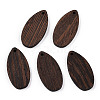 Natural Wenge Wood Pendants WOOD-T023-86-1