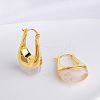 Brass Resin Hoop Earrings FS-WG9E07E-07-1