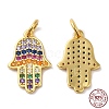 925 Sterling Silver Micro Pave Cubic Zirconia Pendants STER-I010-33G-3