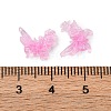 Butterfly with Flower Transparent Resin Cabochons FIND-L019-06C-3