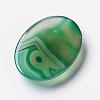 Natural Green Agate Cabochons G-F296-08-30x40mm-3