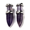 Natural Amethyst Pointed Big Pendants G-B077-02P-05-1