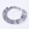 Natural Cloudy Quartz Bead Strands G-G735-81-8mm-2