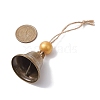 Iron Bell Pendant Decoration HJEW-JM02235-03-3