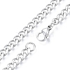 Men's 201 Stainless Steel Cuban Link Chain Necklace NJEW-N050-A06-5-55P-2