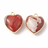 Natural Red Jasper Pendants G-C005-01G-18-3