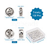 Craftdady 100Pcs 2 Style Zinc Alloy Beads FIND-CD0001-24-9