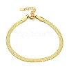 Ion Plating(IP) 304 Stainless Steel Herringbone Chain Bracelets for Women BJEW-A017-01G-1