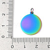 Ion Plating(IP) 304 Stainless Steel Pendants STAS-I311-33G-RC-3
