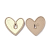 Heart Alloy Spray Painted Pendants PALLOY-P243-01F-2