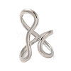 304 Stainless Steel Open Cuff Ring RJEW-C068-05E-P-2